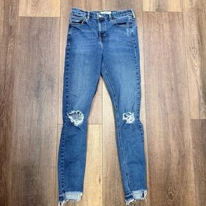 Top Shop Moto Jamie Jeans distressed skinny